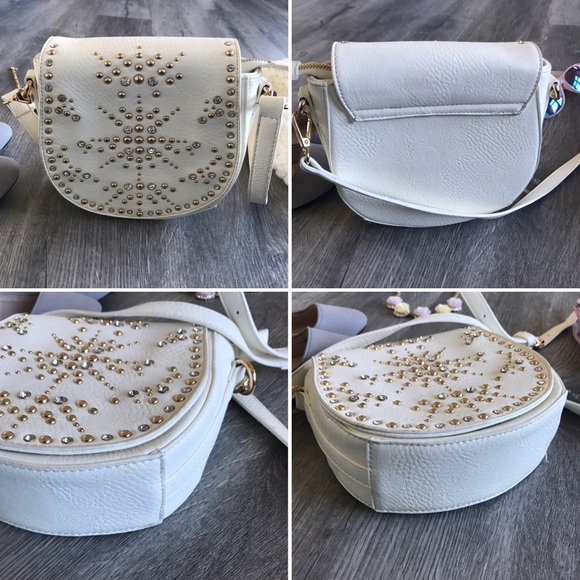 NWOT Charming Charlie Crossbody Bag White - Picture 8 of 8